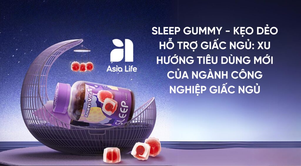 Sleep gummy - kẹo dẻo hỗ trợ giấc ngủ