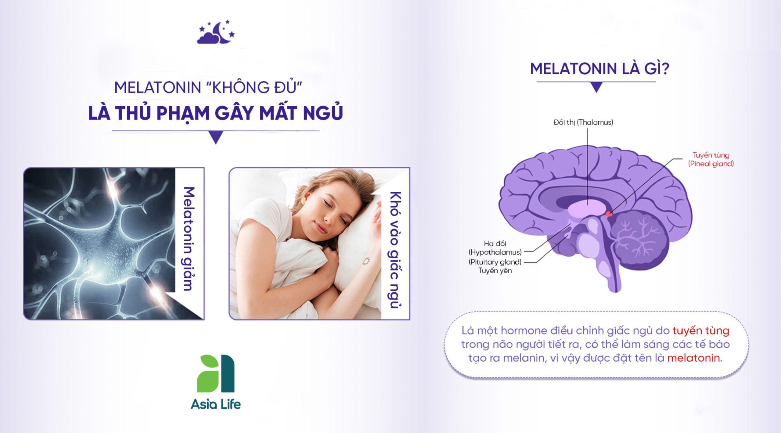 Thiếu Melatonin - thủ phạm gây mất ngủ