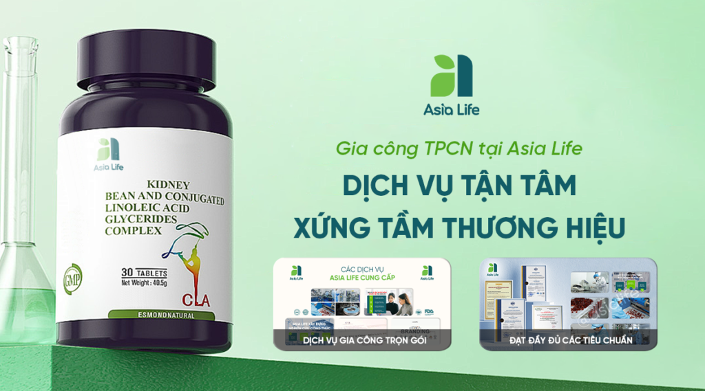 Gia công thực phẩm chức năng tại Asia Life