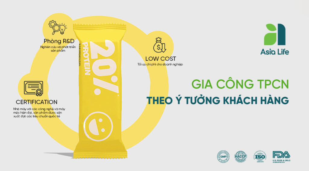 Gia công TPCN theo ý tưởng khách hàng