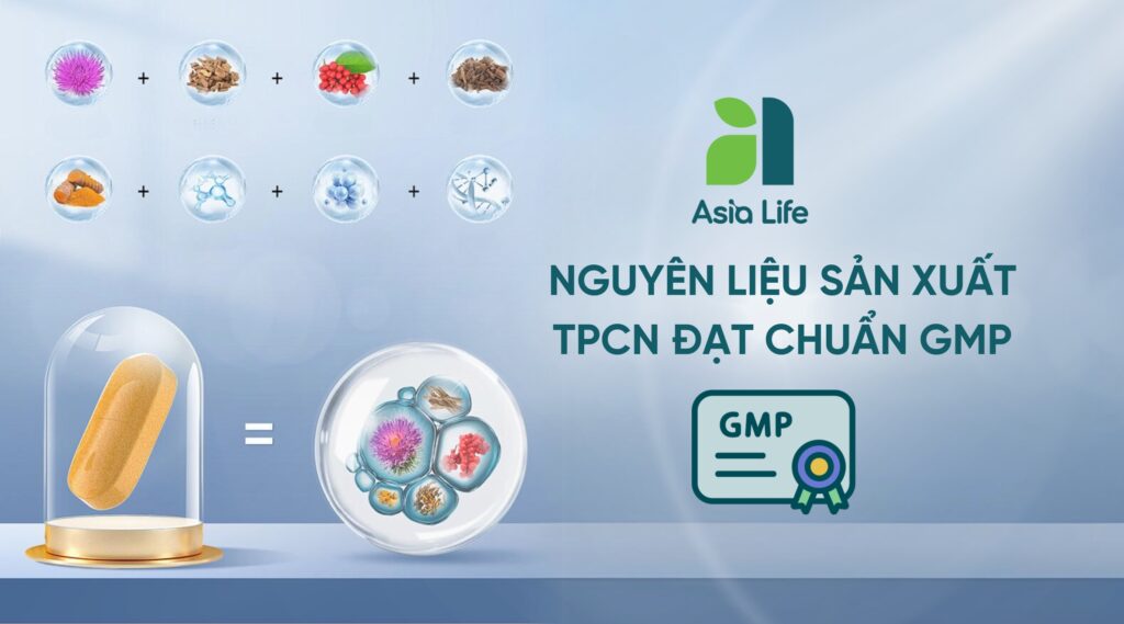 Nguyên liệu sản xuất thực phẩm chức năng đạt chuẩn GMP