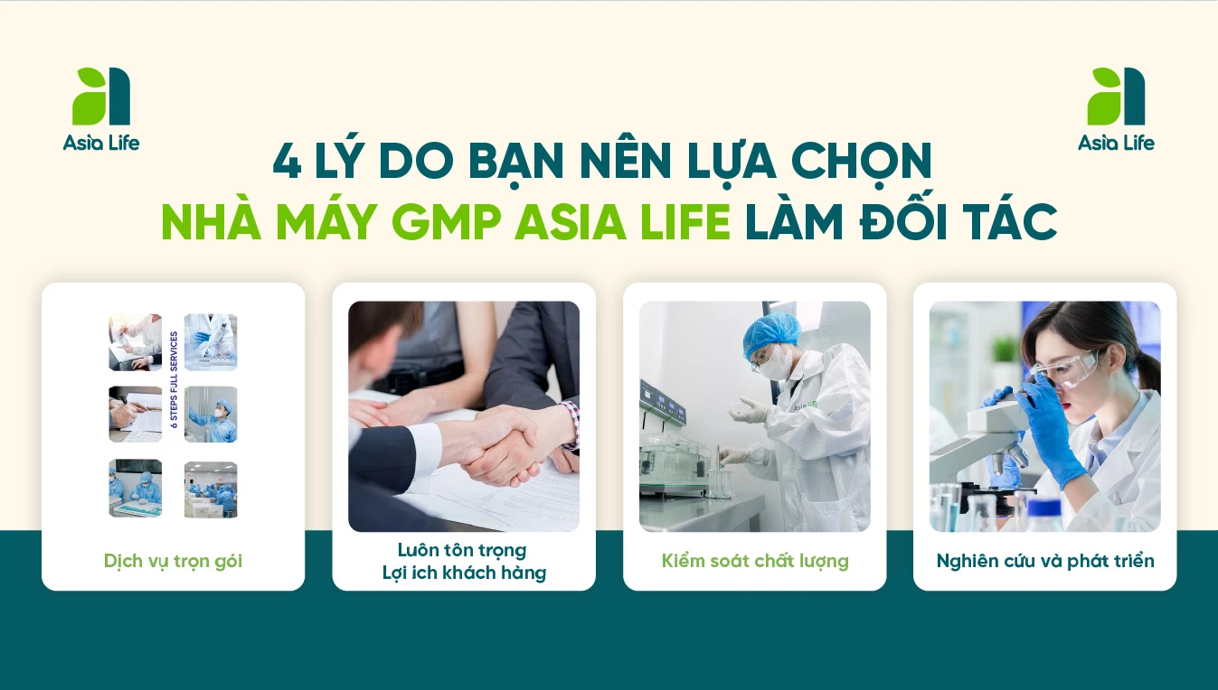 Lý do nên lựa chọn Asia Life khi gia công TPCN